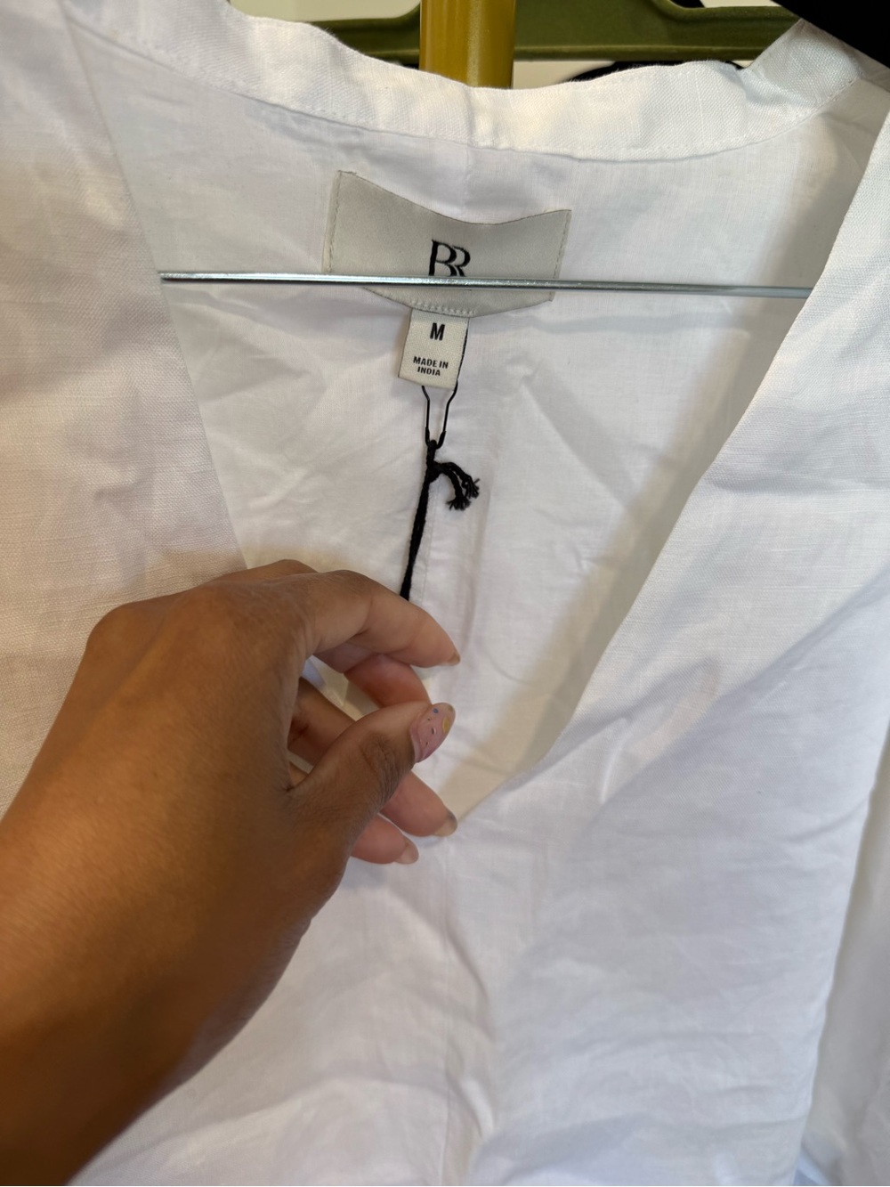 NWT Banana Republic Livia White Poplin Mini Dress Size Medium - Picture 7 of 11